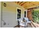 Cozy covered deck with comfortable seating, ideal for relaxing outdoors at 2685 Maple Park Pl # 27, Cumming, GA 30041