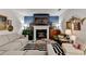 Inviting living area with a fireplace, modern decor, and a comfortable seating arrangement at 2685 Maple Park Pl # 27, Cumming, GA 30041