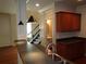 Kitchen view featuring a breakfast bar, pendant lighting and sink at 1835 Morning Star Ln, Tucker, GA 30084