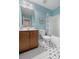 Updated bathroom features a shower and new flooring at 2840 Smith Ridge Trce, Peachtree Corners, GA 30071