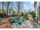 Backyard with two chairs and small table at 1888 Fox Chapel Se Dr, Smyrna, GA 30080