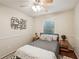 This secondary bedroom features hardwood floors and ample closet space at 230 Oakmere Dr, Alpharetta, GA 30009