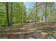 A view of the home from a distance surrounded by tall trees at 230 Oakmere Dr, Alpharetta, GA 30009