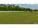 Spacious backyard with lush green grass, a trampoline and privacy fence at 257 Ironwood Dr, Stockbridge, GA 30281