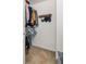 Walk in closet with rods for hanging clothing at 375 Highland Ne Ave # 508, Atlanta, GA 30312