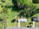 Overhead view of the property and surrounding landscape, highlighting the lovely neighborhood and lush greenery at 630 Cambridge Dr, Marietta, GA 30066