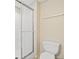 Clean bathroom with a shower, toilet, and towel rack at 630 Cambridge Dr, Marietta, GA 30066