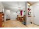 Comfortable dining room with hardwood floors, adjacent to the kitchen and other living areas at 2172 Oakland Ridge Dr, Lawrenceville, GA 30044