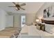 Bedroom with hard wood floors and an ensuite bathroom at 335 Wyehwood Ct, Alpharetta, GA 30022