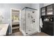 Modern main bathroom featuring a tiled shower at 1442 Valley Glen Way, Dunwoody, GA 30338
