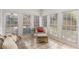 Sunroom features neutral tones and lots of natural light at 1442 Valley Glen Way, Dunwoody, GA 30338