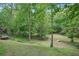 Beautiful, secluded backyard with lush greenery and mature trees creating a peaceful outdoor space at 553 Augusta Dr, Canton, GA 30115