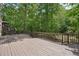 Spacious wooden deck overlooking lush, mature trees and offering plenty of room for outdoor entertaining at 553 Augusta Dr, Canton, GA 30115
