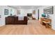 Spacious living room featuring hardwood floors and a comfortable seating area at 705 Stewart Nw Cir, Marietta, GA 30064