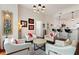 Inviting living space with comfortable seating, and stylish kitchen, enhanced by artwork and hardwood flooring at 1080 Peachtree Ne St # 3213, Atlanta, GA 30309