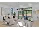Elegant living room with large windows overlooking the landscaped backyard at 115 Nova Ln, Roswell, GA 30075