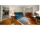 Inviting living room featuring hardwood floors, fireplace, and comfortable seating at 5839 Darry Cir, Norcross, GA 30093