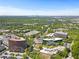 Panoramic aerial view of neighborhood and nearby commercial buildings on a clear day at 2775 Loftview Sq # 8, Atlanta, GA 30339