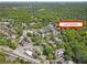 Aerial view of a neighborhood, highlighting nearby shopping at 2775 Loftview Sq # 8, Atlanta, GA 30339