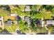 Aerial view showcases tree coverage surrounding the property at 1728 Line St, Decatur, GA 30032