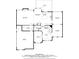 Detailed floor plan showcasing the layout of the first floor with Gathering room, kitchen, and dining area at 1151 Goodwin Ne Rd, Brookhaven, GA 30324