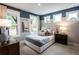 Well-lit bedroom with large windows and two-tone walls at 4725 Montane St, Cumming, GA 30028