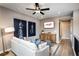 Relaxing upstairs living area with comfortable seating and a modern design at 4725 Montane St, Cumming, GA 30028