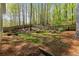 A spacious backyard features mature trees, lush landscaping, and a privacy fence at 660 Gran Heritage Way, Dacula, GA 30019