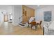 Dining area near the staircase features an elegant round table and modern decor at 906 Mcdaniel St, Atlanta, GA 30310