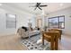 Bright, contemporary living room with modern furnishings, lots of light, and hardwood floors at 906 Mcdaniel St, Atlanta, GA 30310
