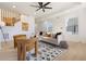 Bright and open living room with a ceiling fan and modern decor at 906 Mcdaniel St, Atlanta, GA 30310
