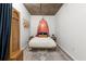 Cozy bedroom featuring unique decor, modern bohemian style and a comfortable bed at 245 N Highland Ne Ave # 220, Atlanta, GA 30307