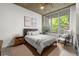 Bright bedroom features a large window, streamlined furnishings, and modern decor accents, providing a tranquil space at 245 N N Highland Ne Ave # 220, Atlanta, GA 30307