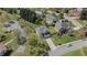 Aerial view of the home, highlighting the landscaped yard and the surrounding neighborhood at 2625 Cross Springs Dr, Cumming, GA 30041