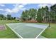 Community basketball court featuring a green surface surrounded by grass and trees, and an open view at 2625 Cross Springs Dr, Cumming, GA 30041
