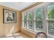 Bright sunroom with views of the backyard and lush greenery at 305 Summit North Ne Dr # 305, Atlanta, GA 30324