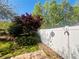Beautiful backyard with privacy fence and mature trees offer shade and greenery at 5485 Mountain Top Pl, Cumming, GA 30041