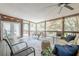 Spacious screened porch with comfortable seating, perfect for outdoor relaxation at 1884 Montrose Dr, East Point, GA 30344