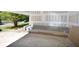 A view of the garage showing cinder block and brick details with open door to the yard at 3689 Ashwood Se Dr, Smyrna, GA 30080