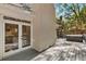 A backyard deck featuring access to the home and a peek at the hot tub at 1183 Woods Ne Cir, Atlanta, GA 30324