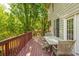 Exterior back deck with painted wood and outdoor seating at 2810 Stillwater Park Dr, Marietta, GA 30066
