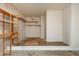 This basement includes shelving and a mix of concrete and tile flooring at 2810 Stillwater Park Dr, Marietta, GA 30066
