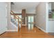 Open entryway with hardwood floors and view of stairs to upper level at 2810 Stillwater Park Dr, Marietta, GA 30066