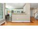 Open concept living room with kitchen view, breakfast bar, and plenty of space at 2810 Stillwater Park Dr, Marietta, GA 30066