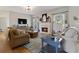 Inviting living room with hardwood floors, fireplace, and comfortable furnishings at 826 Buffington Way, Canton, GA 30115