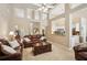 Open living room with high ceilings and great views of the kitchen at 2545 Amberbrook Ln, Grayson, GA 30017