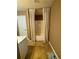 Bathroom with a shower and a white shower curtain at 3627 Mcclaren Way, Lawrenceville, GA 30044
