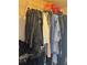 Clothing hanging in an organized closet at 3627 Mcclaren Way, Lawrenceville, GA 30044