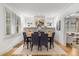 Elegant dining room with hardwood floors and a decorative fireplace at 758 Argonne Ne Ave, Atlanta, GA 30308