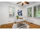 Bright office space features hardwood floors, natural light and white trim at 758 Argonne Ne Ave, Atlanta, GA 30308